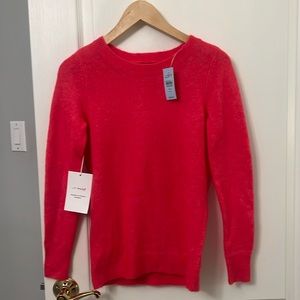 NWT XXSP. Loft. Hot pink open back sweater.